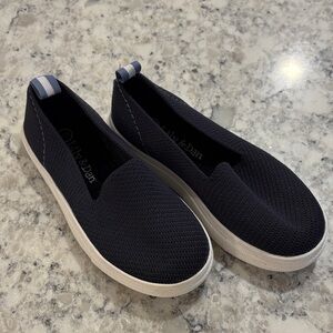 Navy Blue Slip-On Sneakers NWOT